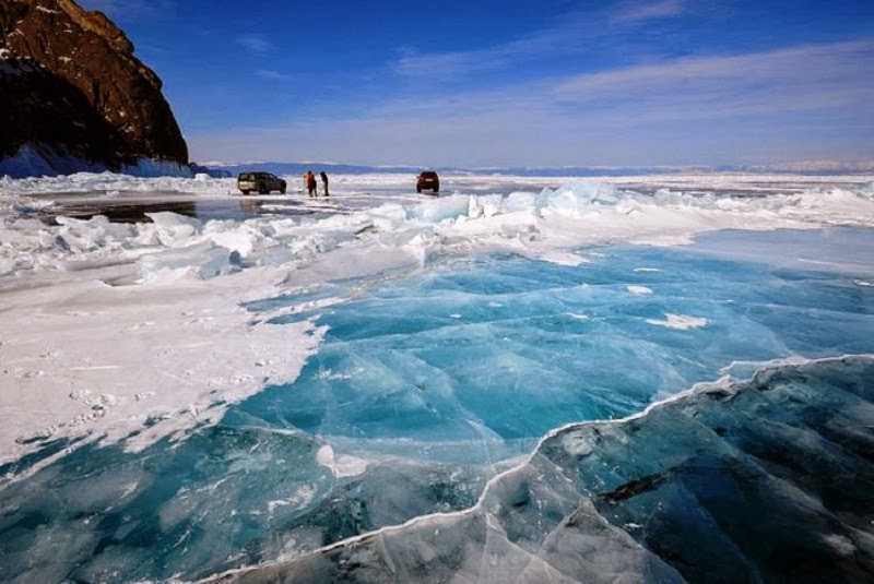 The World's Largest & Deepest Lake, 25-million-Years Old Is Really Pretty When It's Frozen