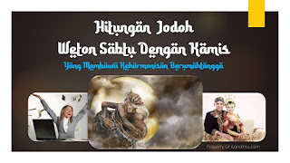 perhitungan jodoh weton sabtu dengan kamis - kanalmu