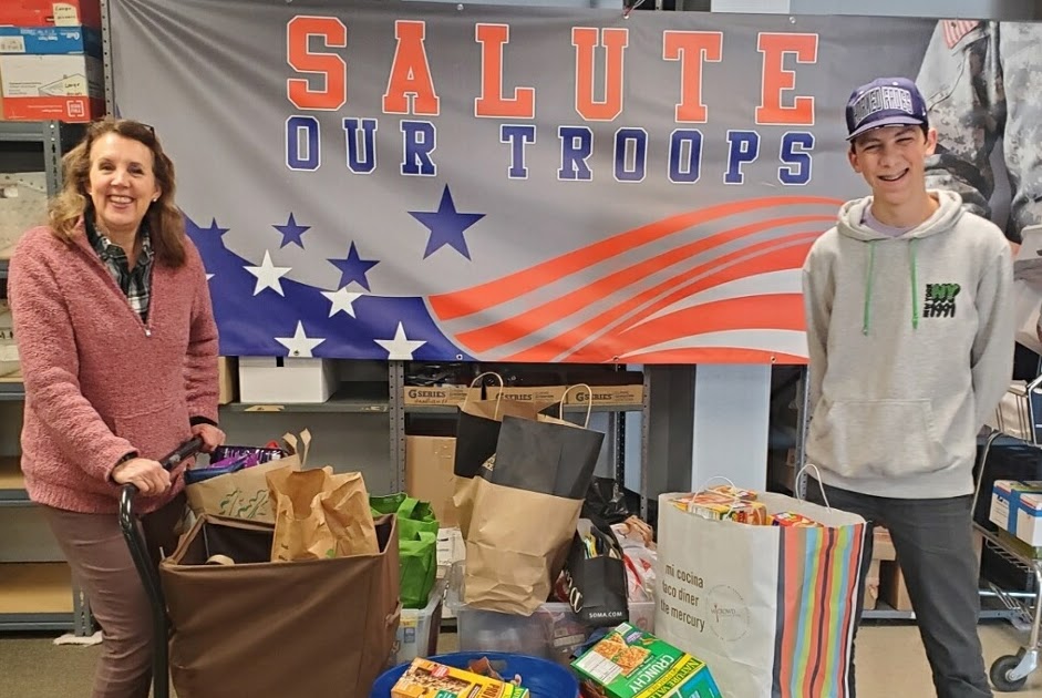 Care Packages for Soldiers Lantana Young Men's Service League Donates