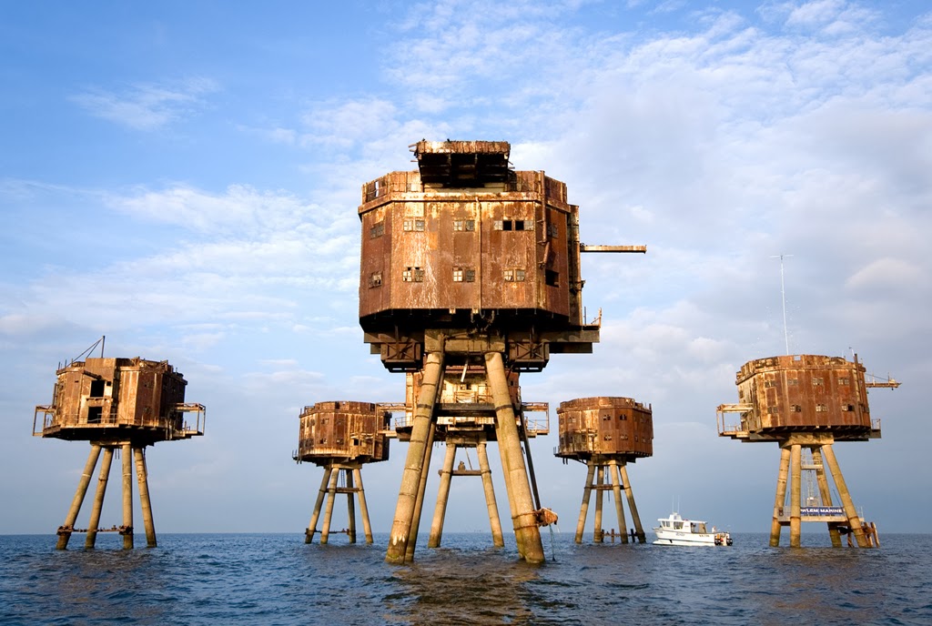 Deserted Places: Maunsell Forts: The abandoned sea forts from World War II