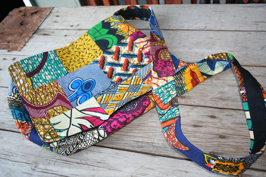 A Piece of Africa Holiday Project! 78 Ghana Fabric Messenger Bag