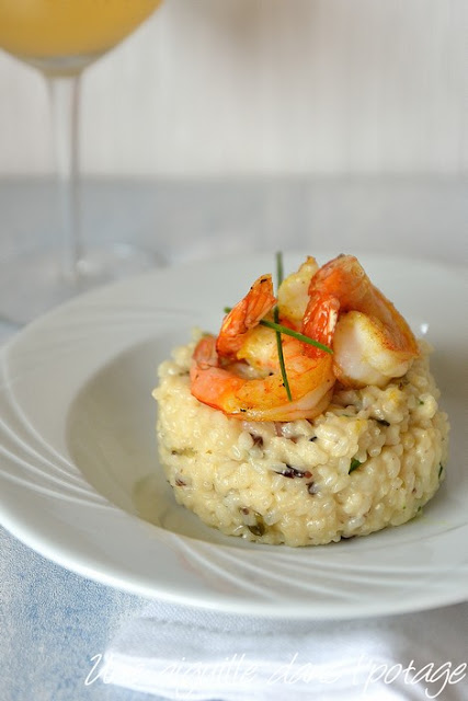 Risotto crémeux aux saveurs marines