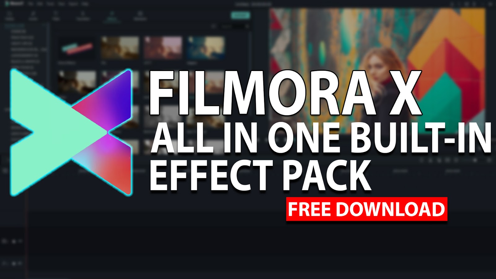 FILMORA X ALL IN ONE BUILTIN EFFECT PACK FREE DOWNLOAD