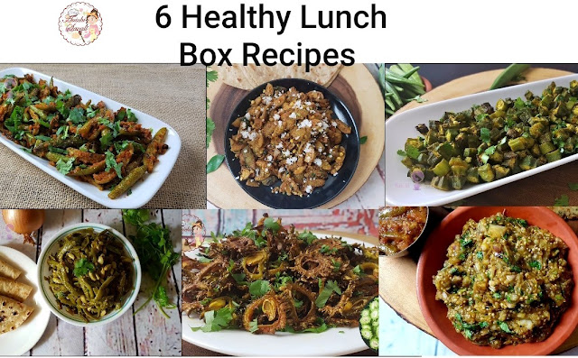6 Lunch Box Recipes /Vegetarian Lunch Box Ideas | Healthy Meal Prep ...