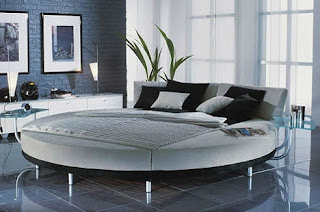 round bed with frame
