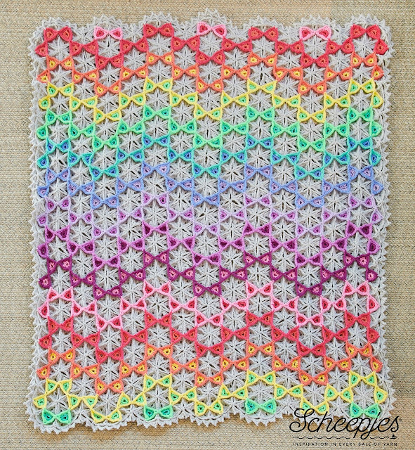 Prism Blanket MAL hosted by Scheepjes (crochet pattern designed by Susan Carlson of Felted Button