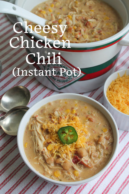 Food Lust People Love: Cheesy Chicken Chili (Instant Pot)