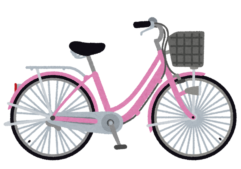 ママチャリ・シティサイクルのイラスト（自転車） | かわいいフリー素材集 いらすとや