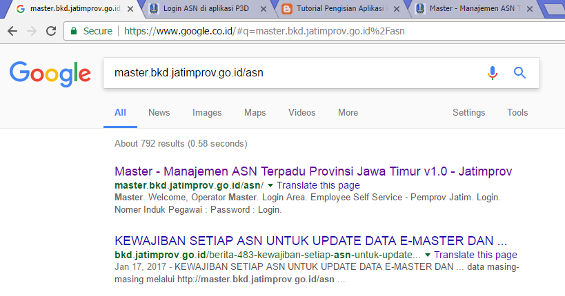 Cara Pengisian Aplikasi P3D JATIM Website berbagi info