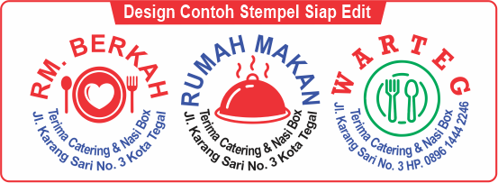 contoh Contoh Stempel Catering Makanan Contoh Ctempel