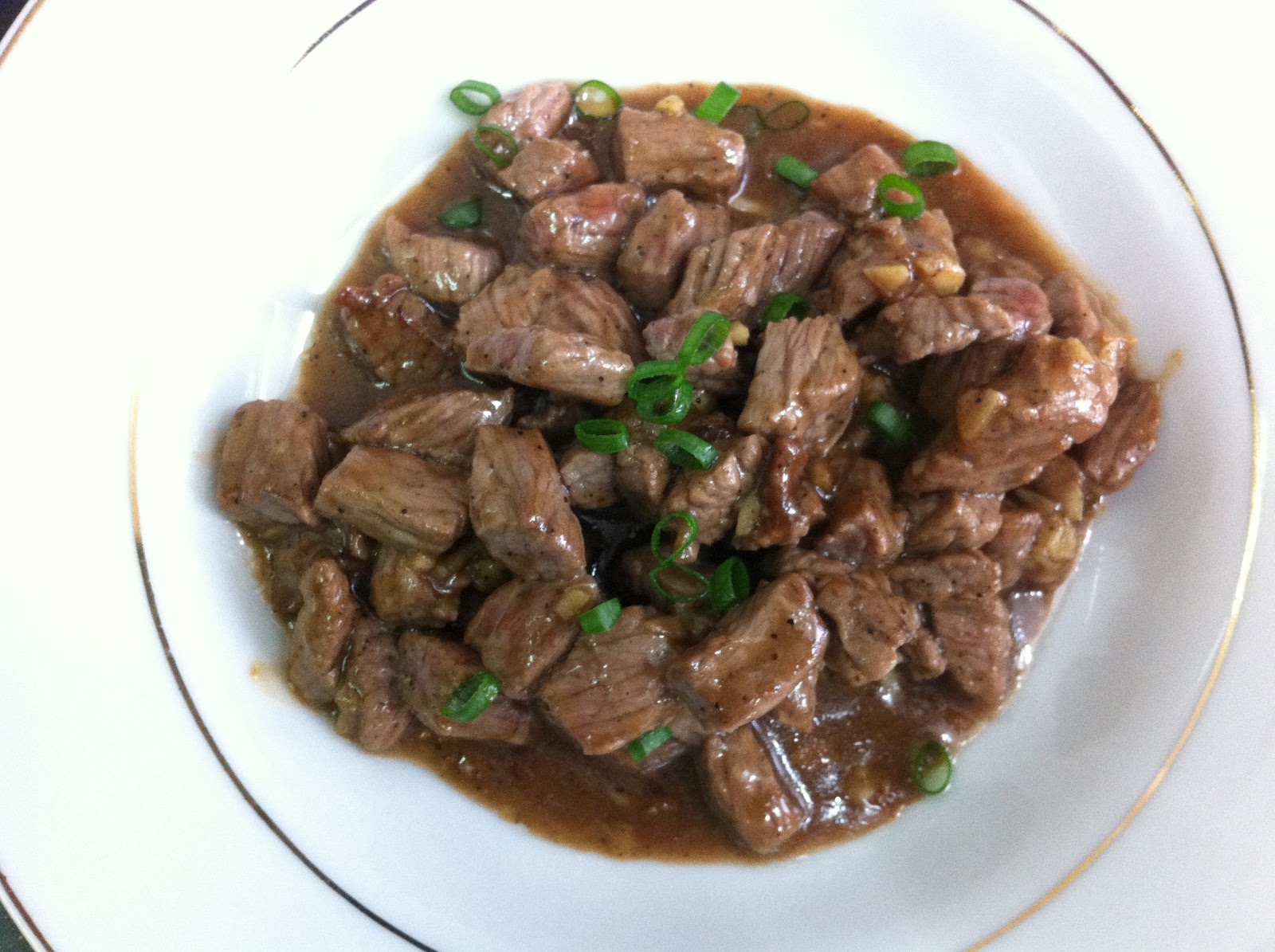 Confessions of a Weekend Cook Stirfried Black Pepper Beef Cubes