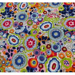 tela estampada y colorida de algodon hidrofugo y antibacteriano