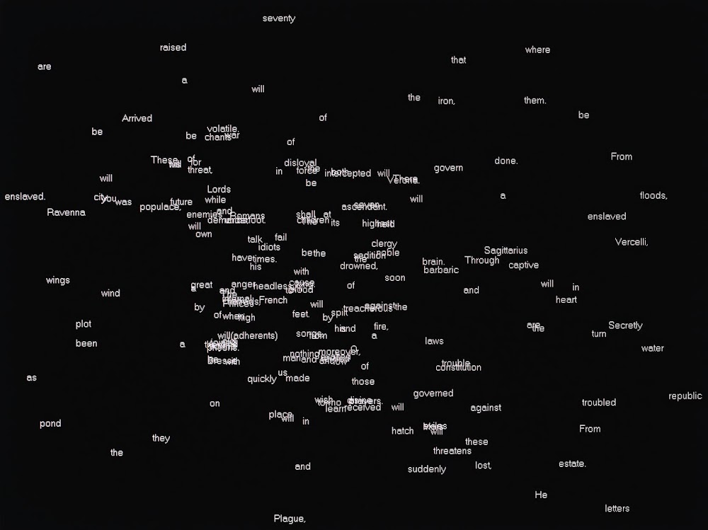Charles Sandison, “Nostradamus”, 2006 © Charles Sandison