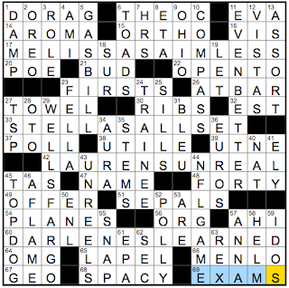 Rex Parker Does the NYT Crossword Puzzle: 2002 George Clooney film set in  space / FRI 9-6-19 / Espana (old colonial domain) / Sci-fi character who  claims fluency in more than six