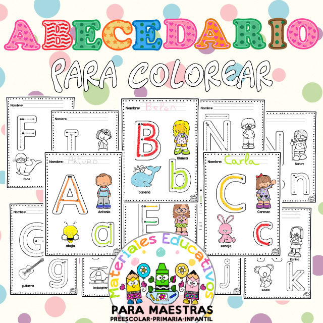 Featured image of post Letras Del Alfabeto Para Colorear Hojas con letras y vocales para colorear