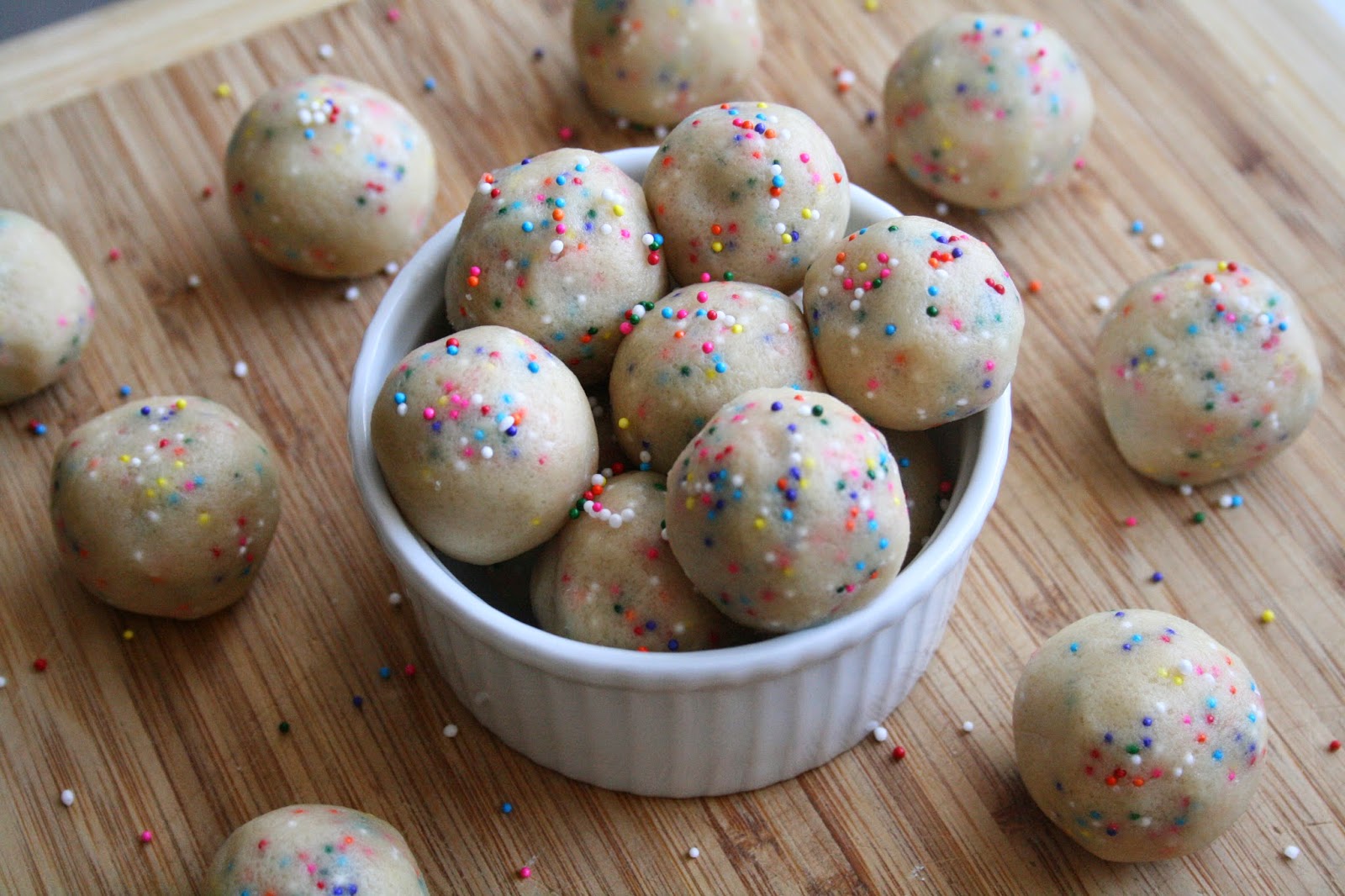 Bake a holic Confetti Cookie Dough Bites