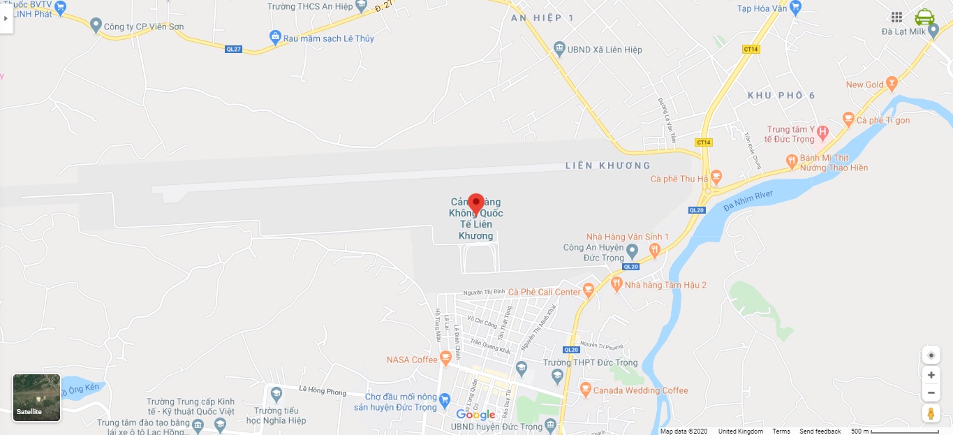 Lien Khuong Airport Map
