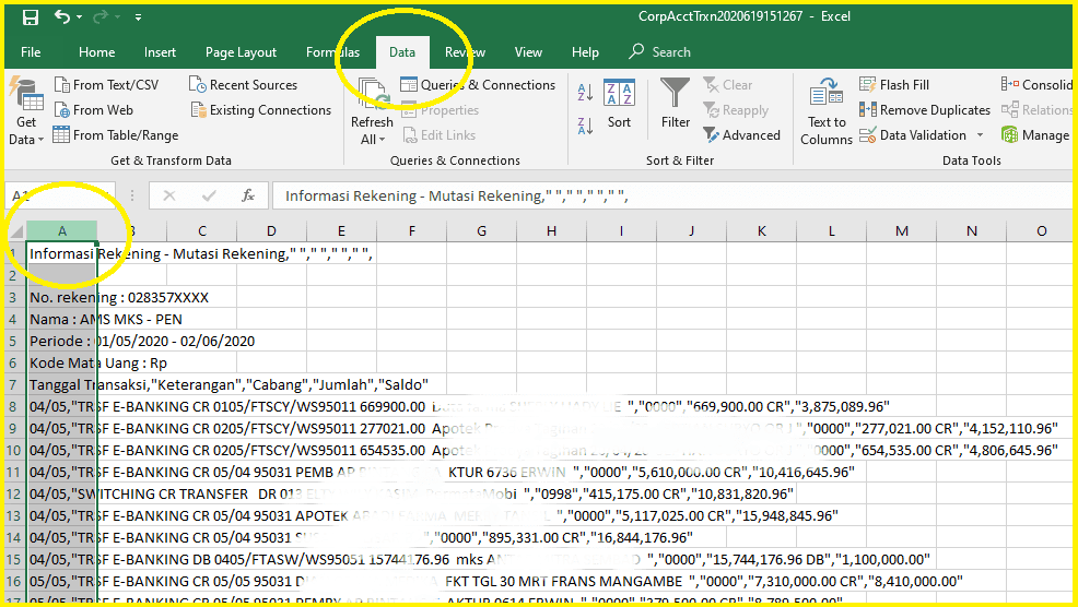 Cara Merubah atau Membuka File CSV di Excel - Rapi dan Tidak Berantakan