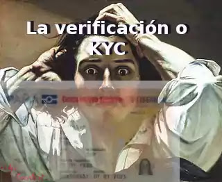 Verificación de una cuenta de casas de apuestas o KYC hombre desesperado dni verificación kyc