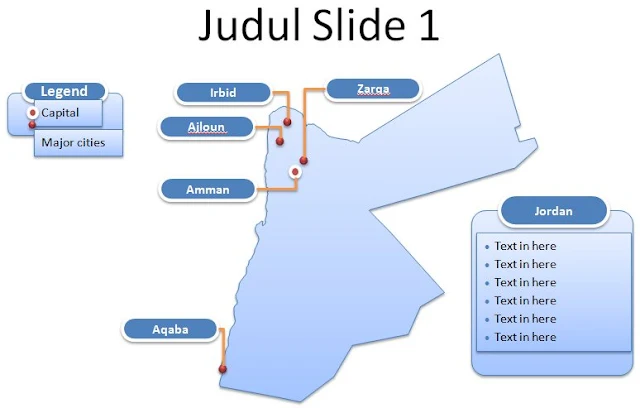 image: Slide 1 Template PPT Peta Yordania