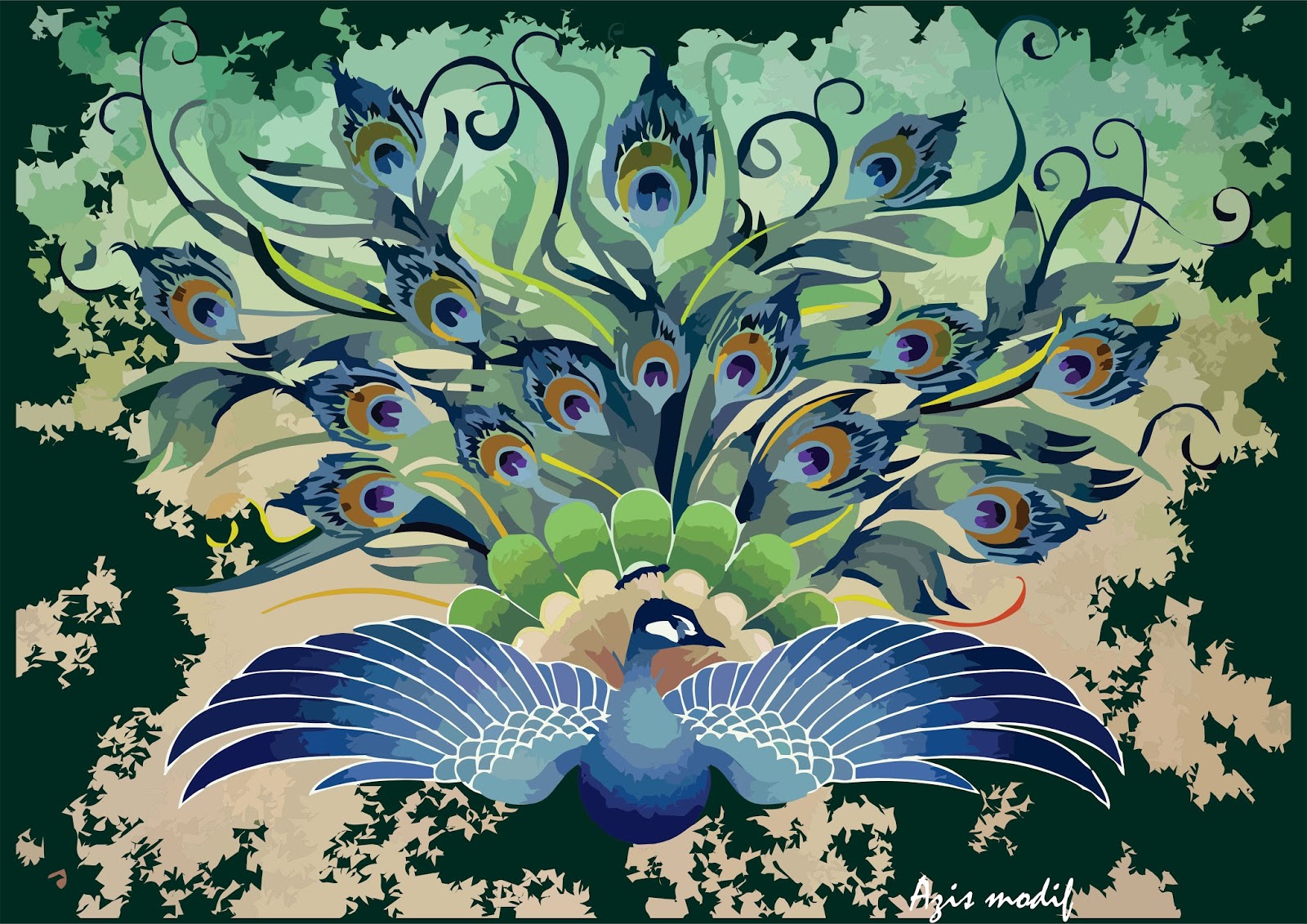 Contoh Gambar Ragam Hias Fauna Coretan Karya - Riset