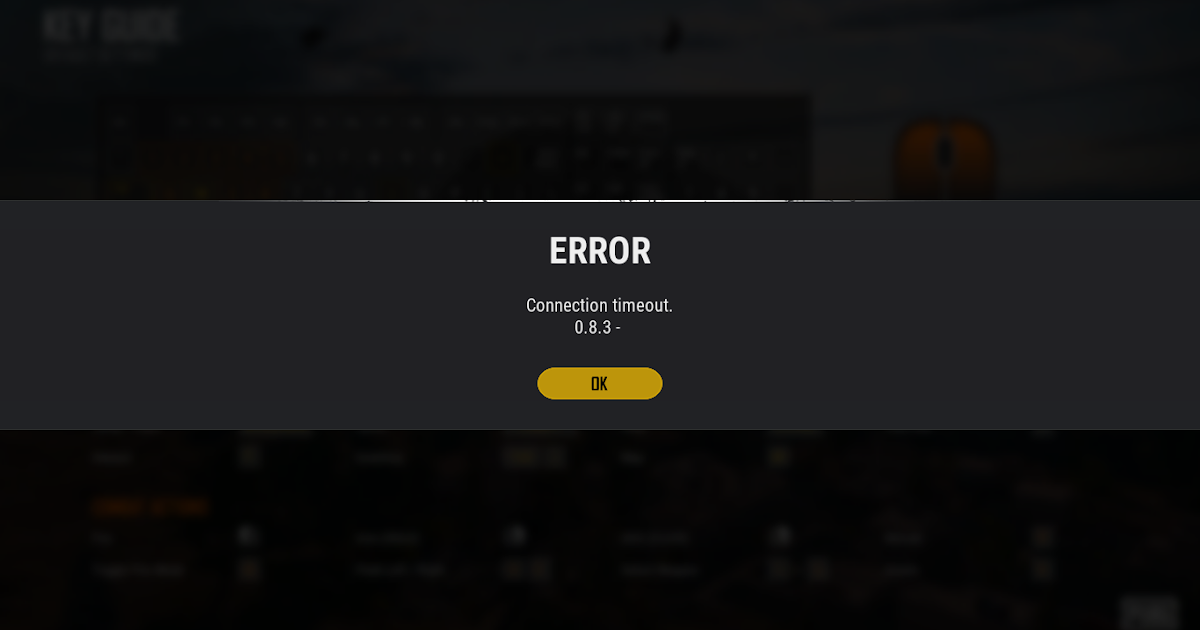 Error connection timeout