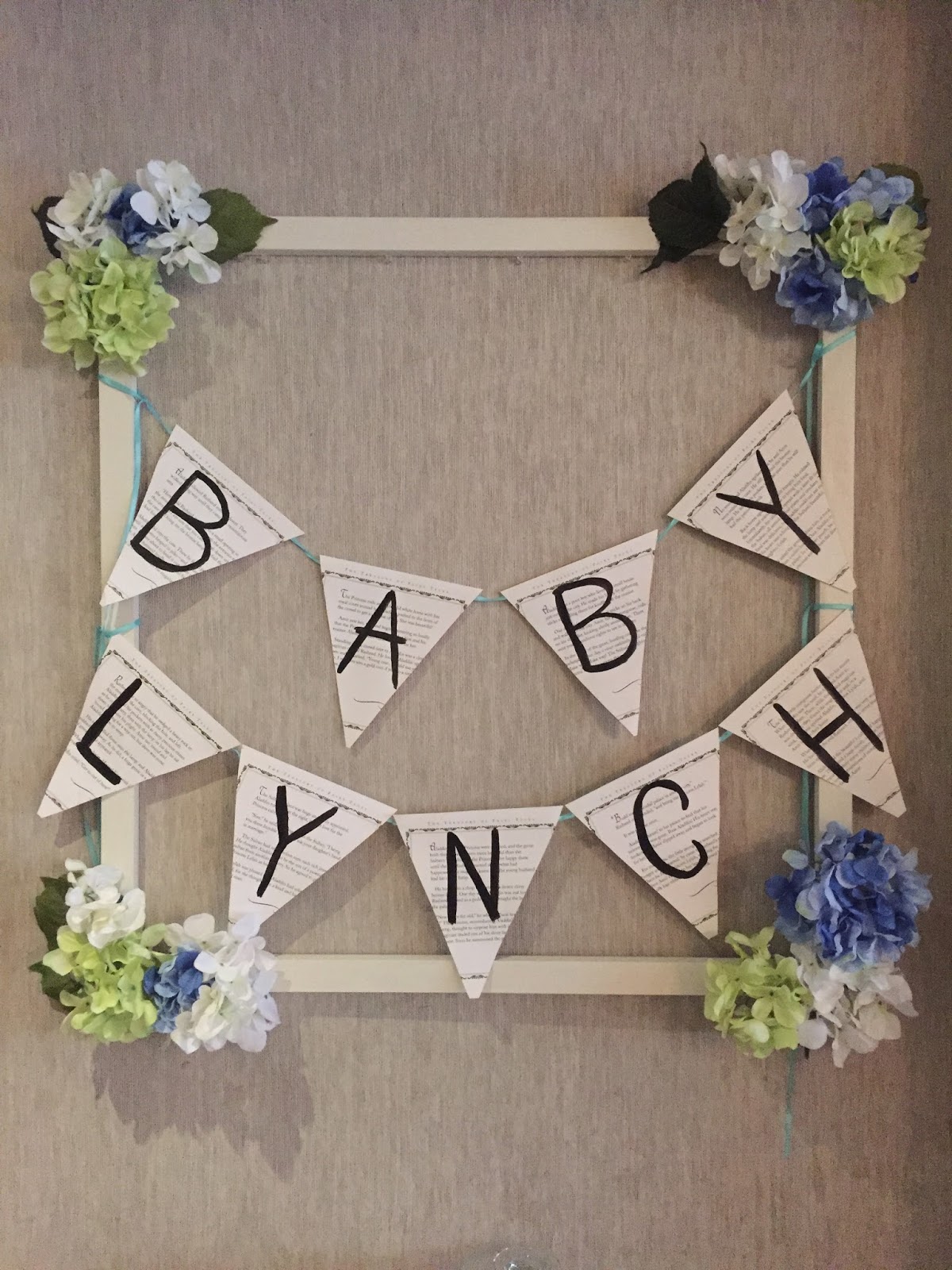 Drew Danielle Design: DIY Baby Shower Banner