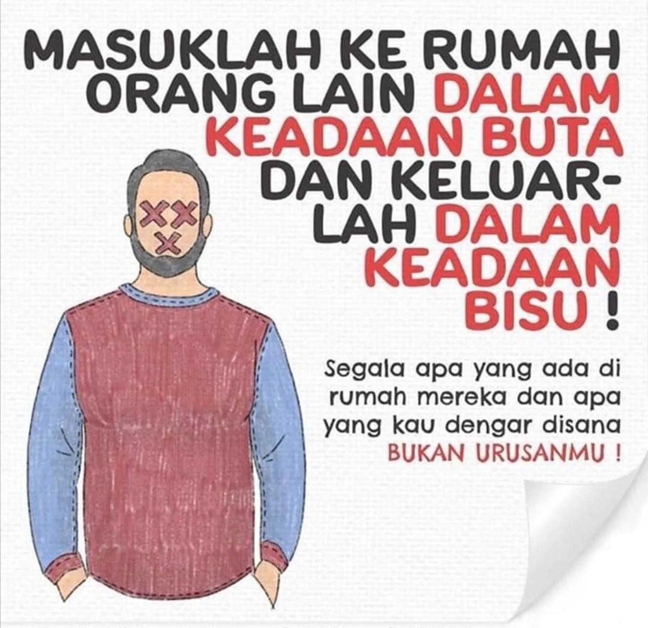 Masuk Rumah Orang Dalam Keadaan Buta