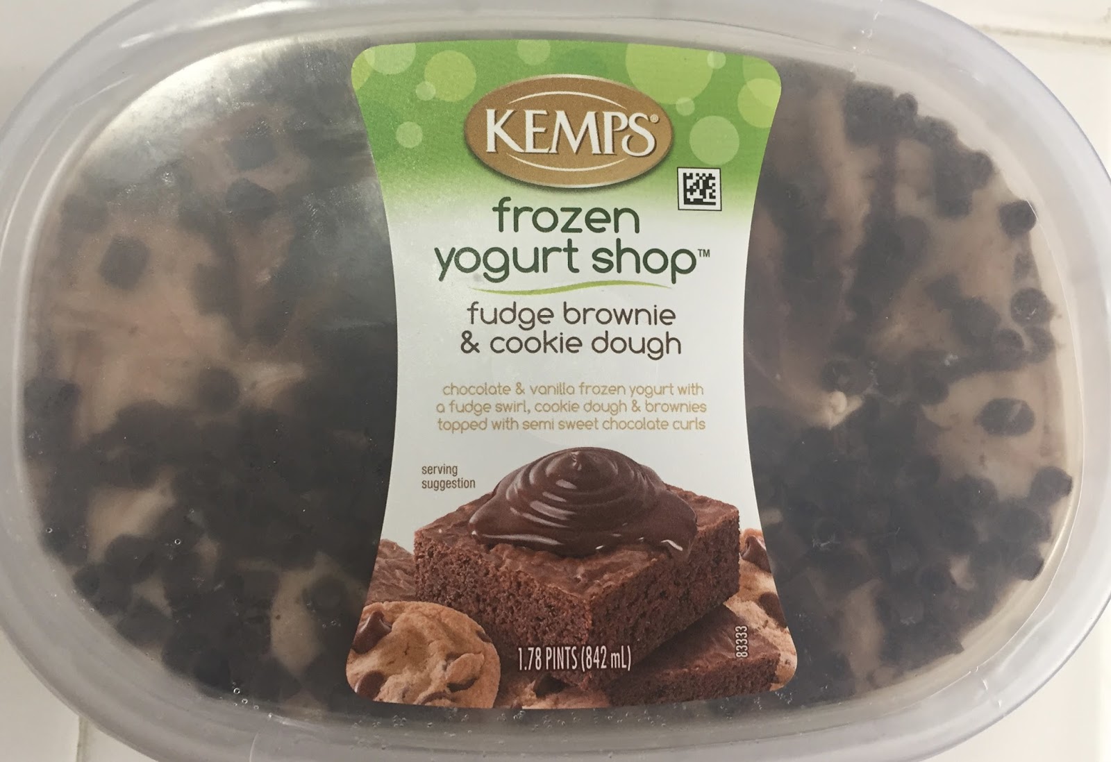 Kemp's Frozen Yogurt Shop Fudge Brownie and Cookie Dough