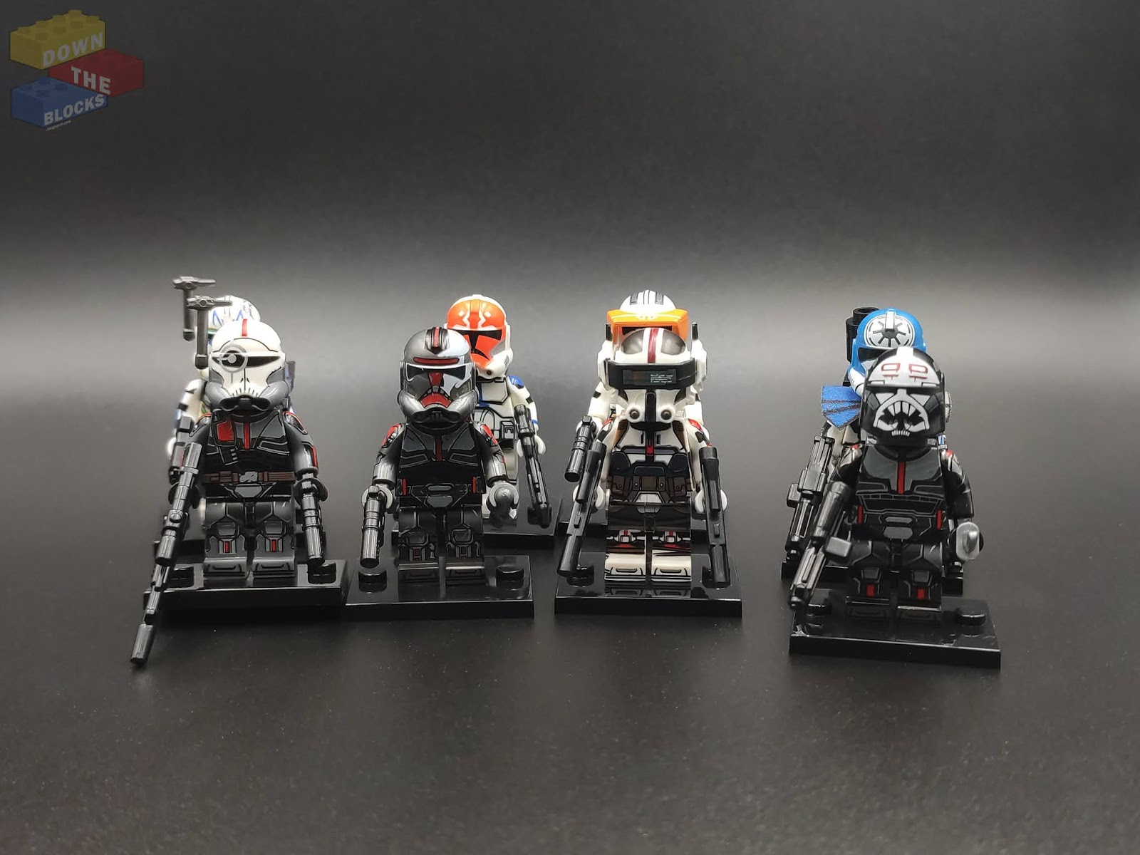 4x CUSTOM Bad Batch figures Star Wars™ Clone Force 99 not LEGO Excellent quality