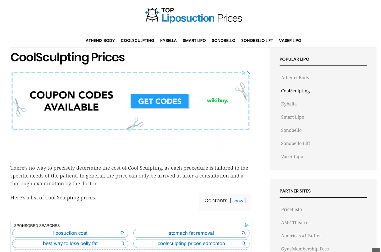 CoolSculpting Prices