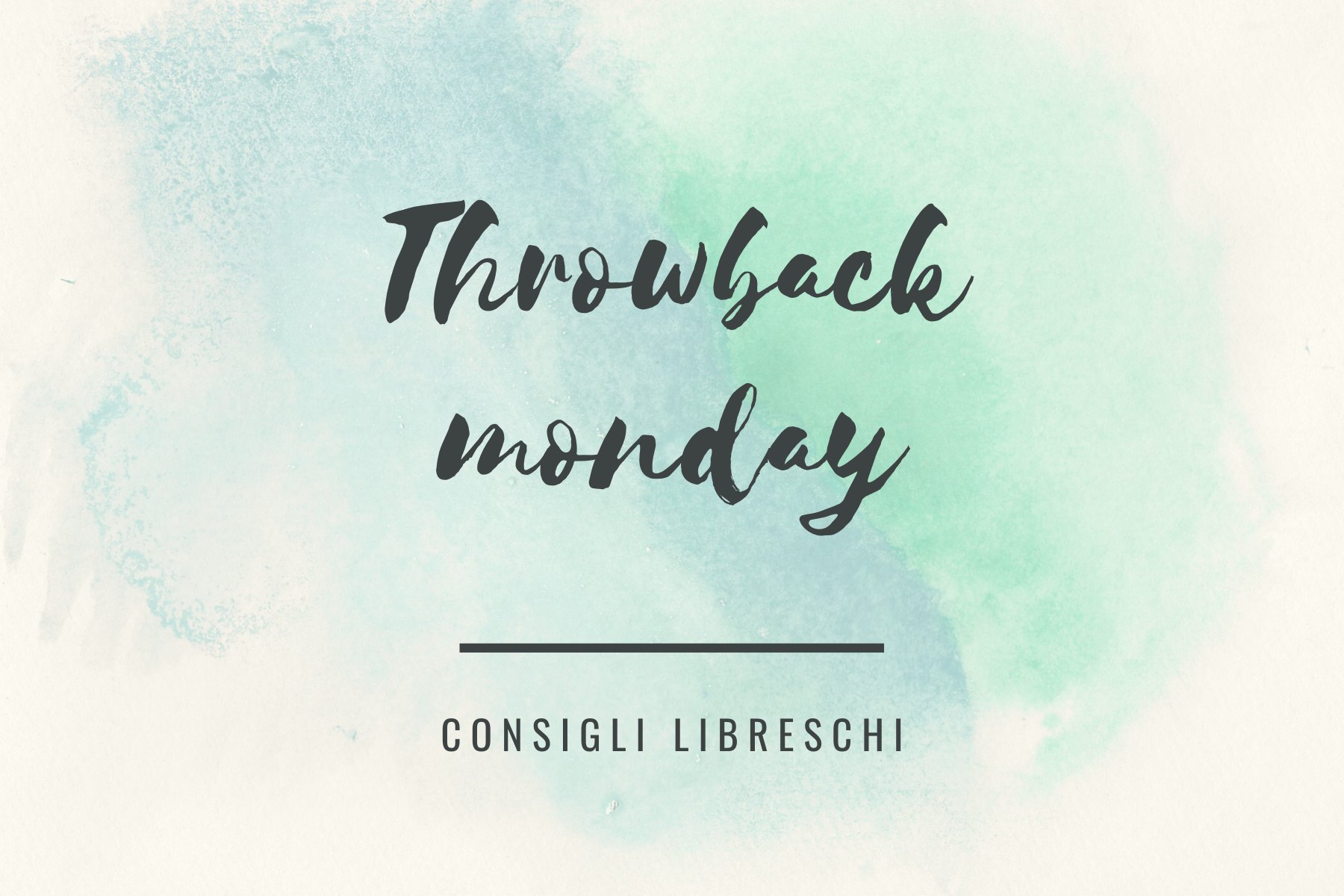 Throwback monday 4 consigli libreschi Better be(e) reading