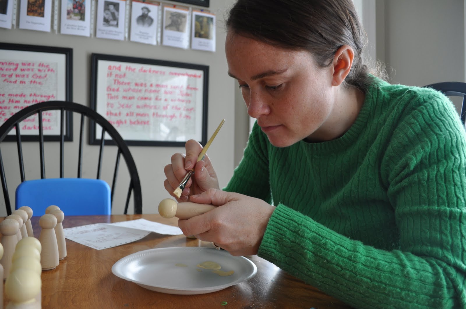 My Child, I Love You Wooden Painted Saints