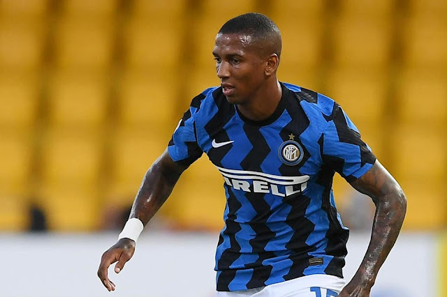 Ashley Young in action for Inter Milan