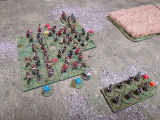 The Roman formation is broken up by the Gaul attack!