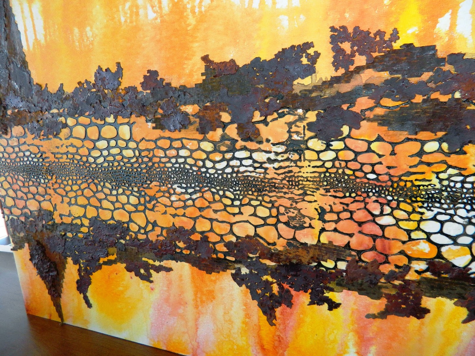 Mixed Media Artists of Colorado Original Mixed Media Abstract Painting