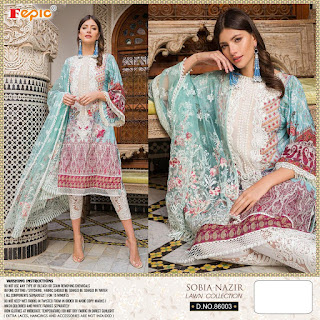 Fepic Rosemeen Sobia Nazir Lawn Collection pakistani Suits