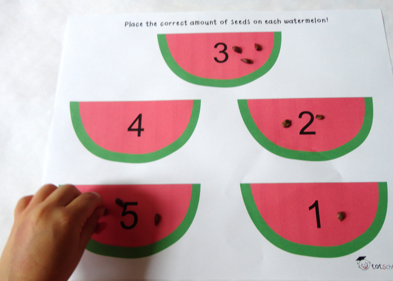 Watermelon Seed Fine Motor Activities