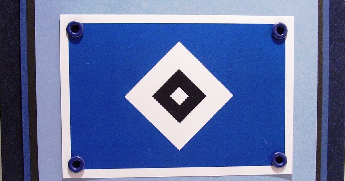 Kreatives aus Dithmarschen: Geburtstagskarte für einen HSV-Fan