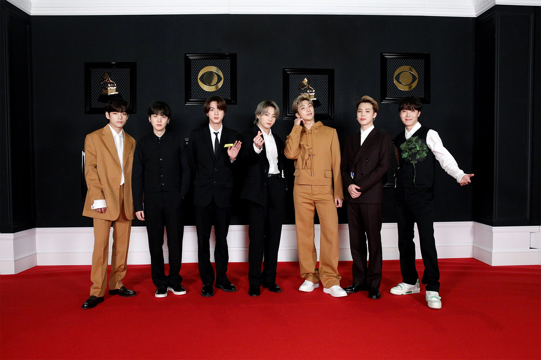 BTS at the 2021 GRAMMYs Red Carpet CIRCUITS OF FEVER