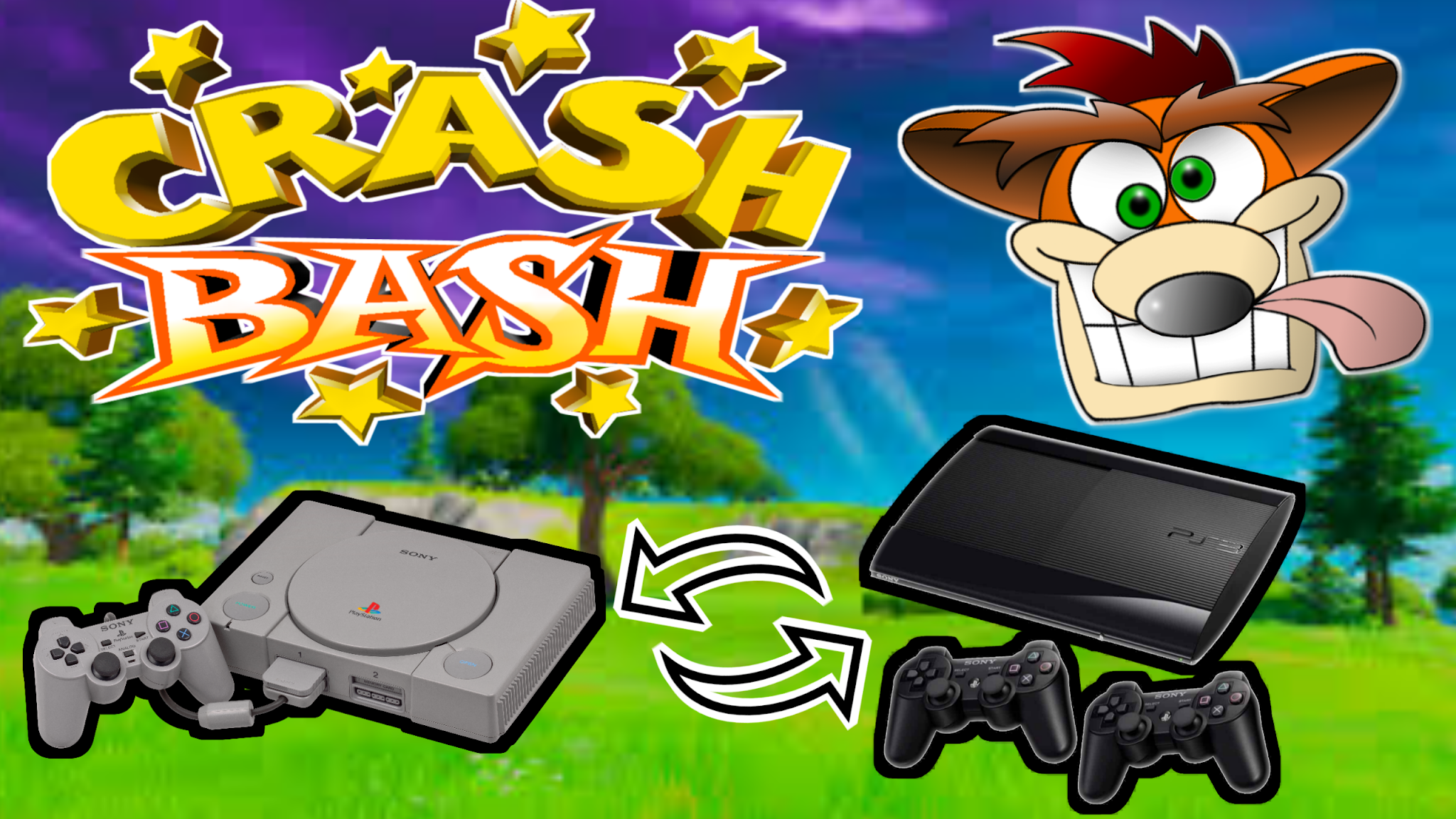 CRASH BASH PS1 EN PKG PARA PS3