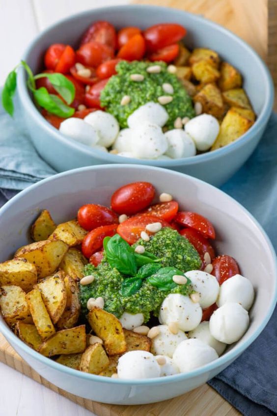 Ruck zuck fertig: Pesto Potatoe Bowl - Recipes 999