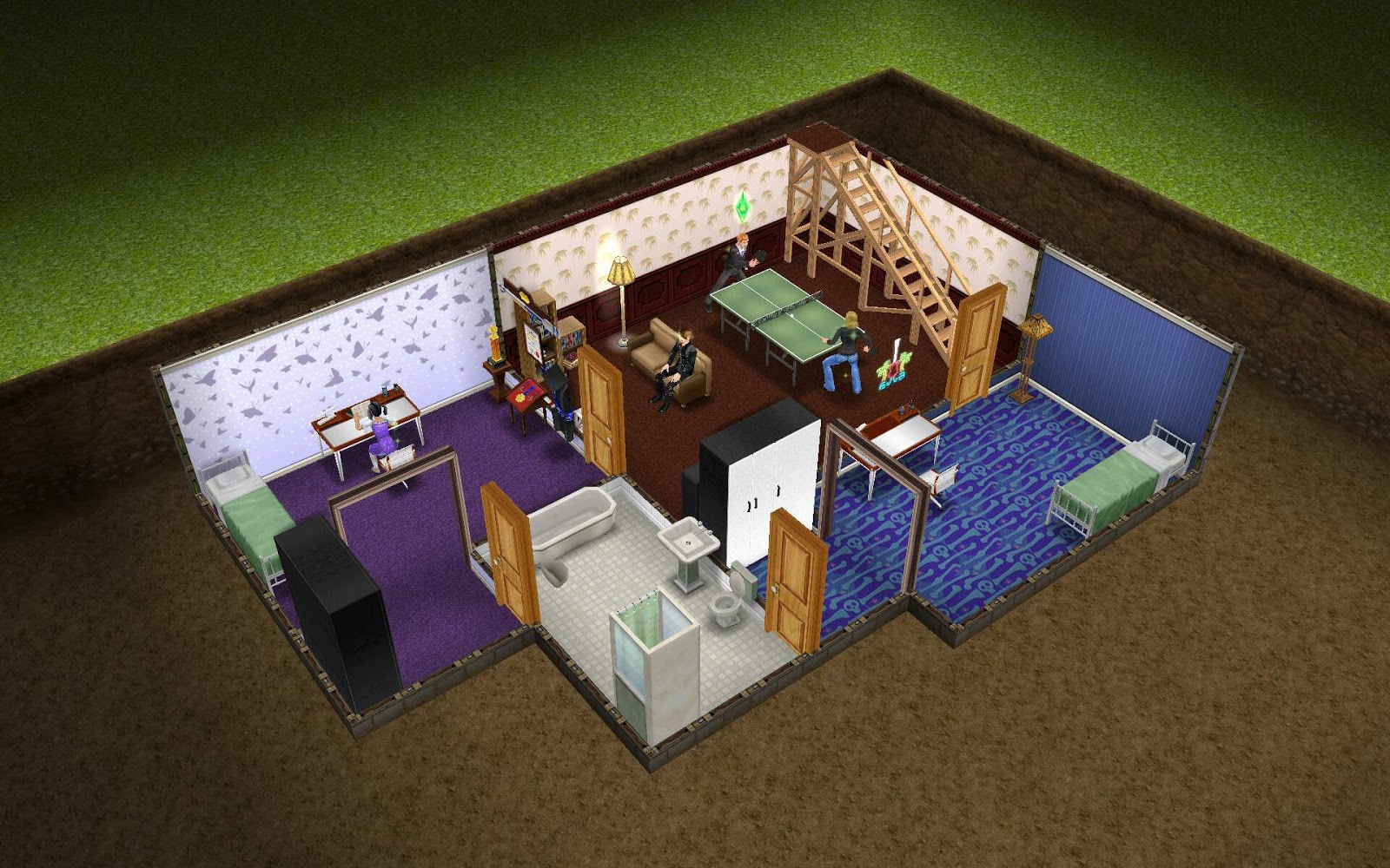Sims Freeplay Housing Finished First Basement