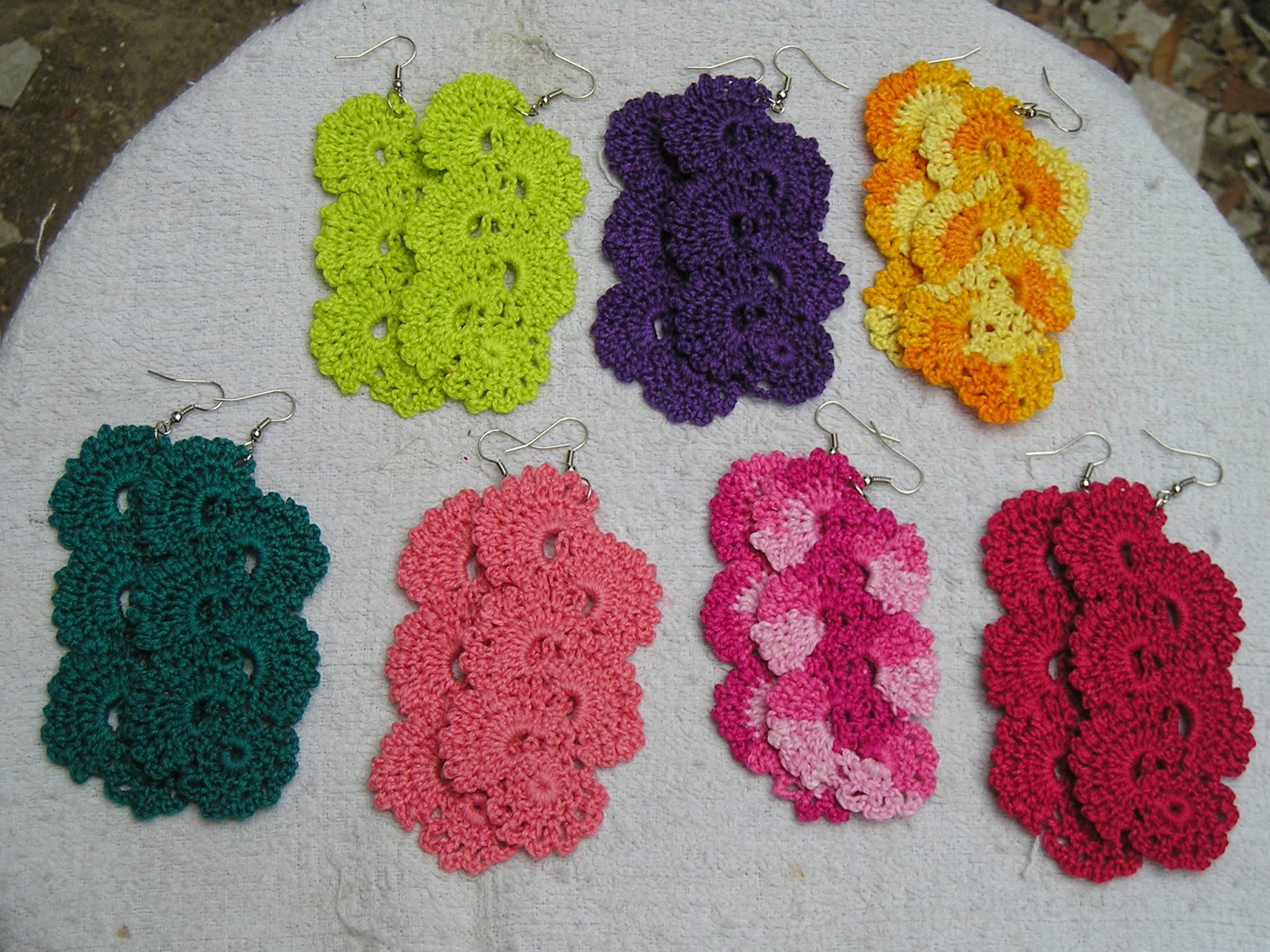 SachaOh Crochet earrings... My most favorite accessory!