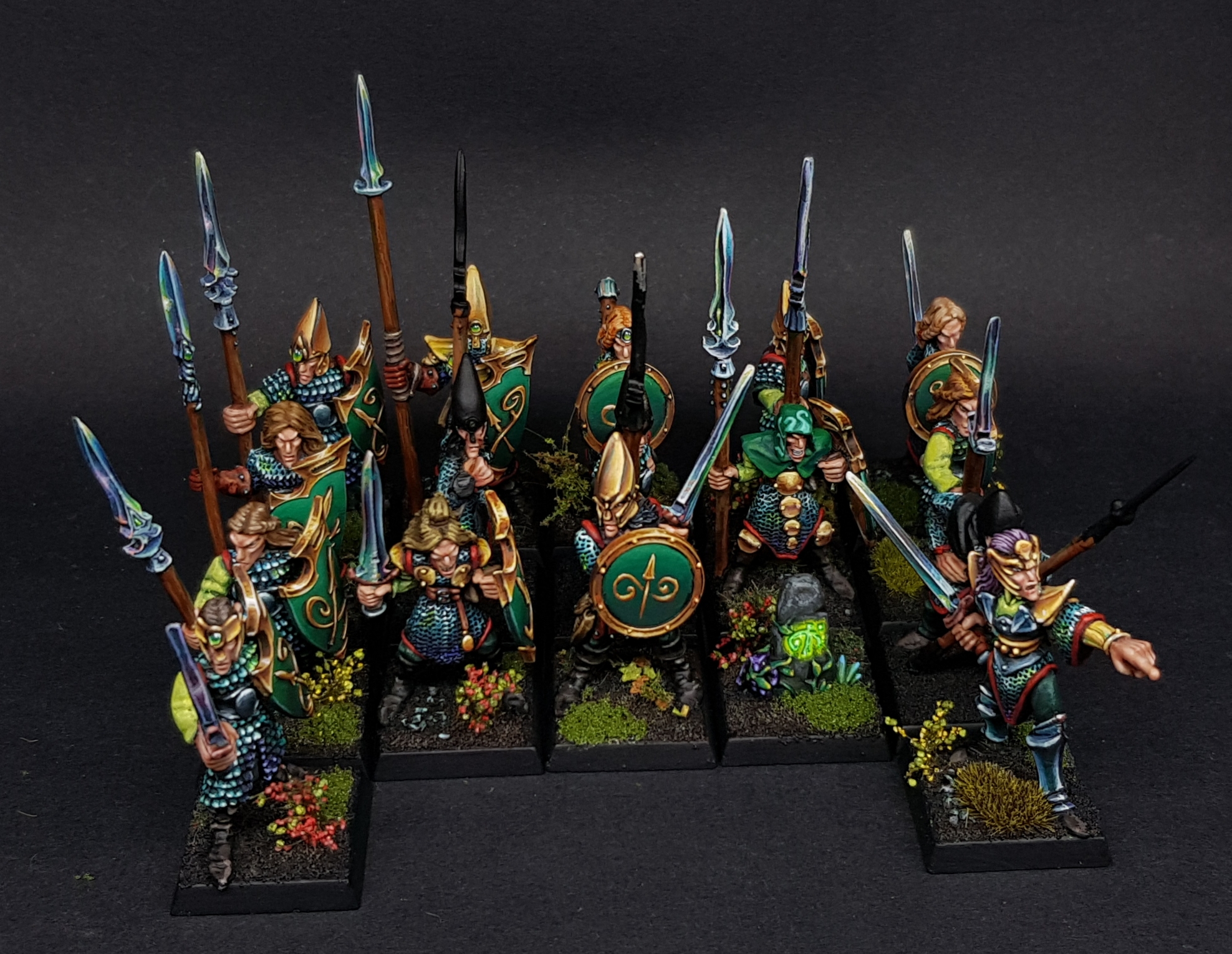 The Old World Army Challenge Mariano´s Wood Elves Warrior kinbands