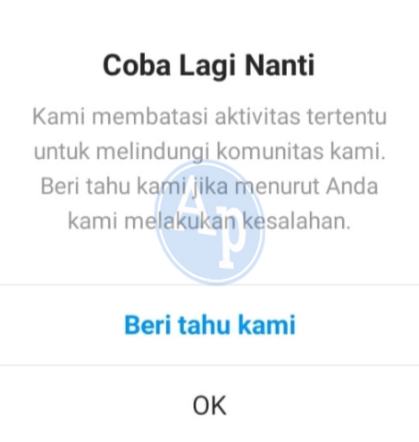 Cara Mengatasi Kami Membatasi Aktivitas Tertentu Di Instagram Arenapublik Com Media Informasi Terkini