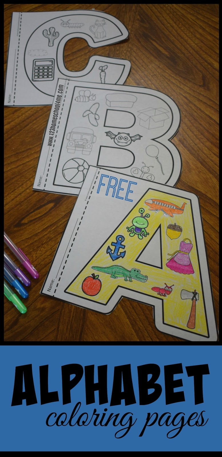 Kindergarten Worksheets And Games FREE Alphabet Coloring Pages