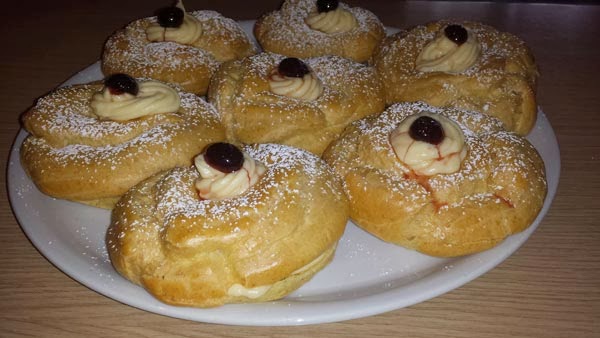 zeppole di san giuseppe cotte al forno