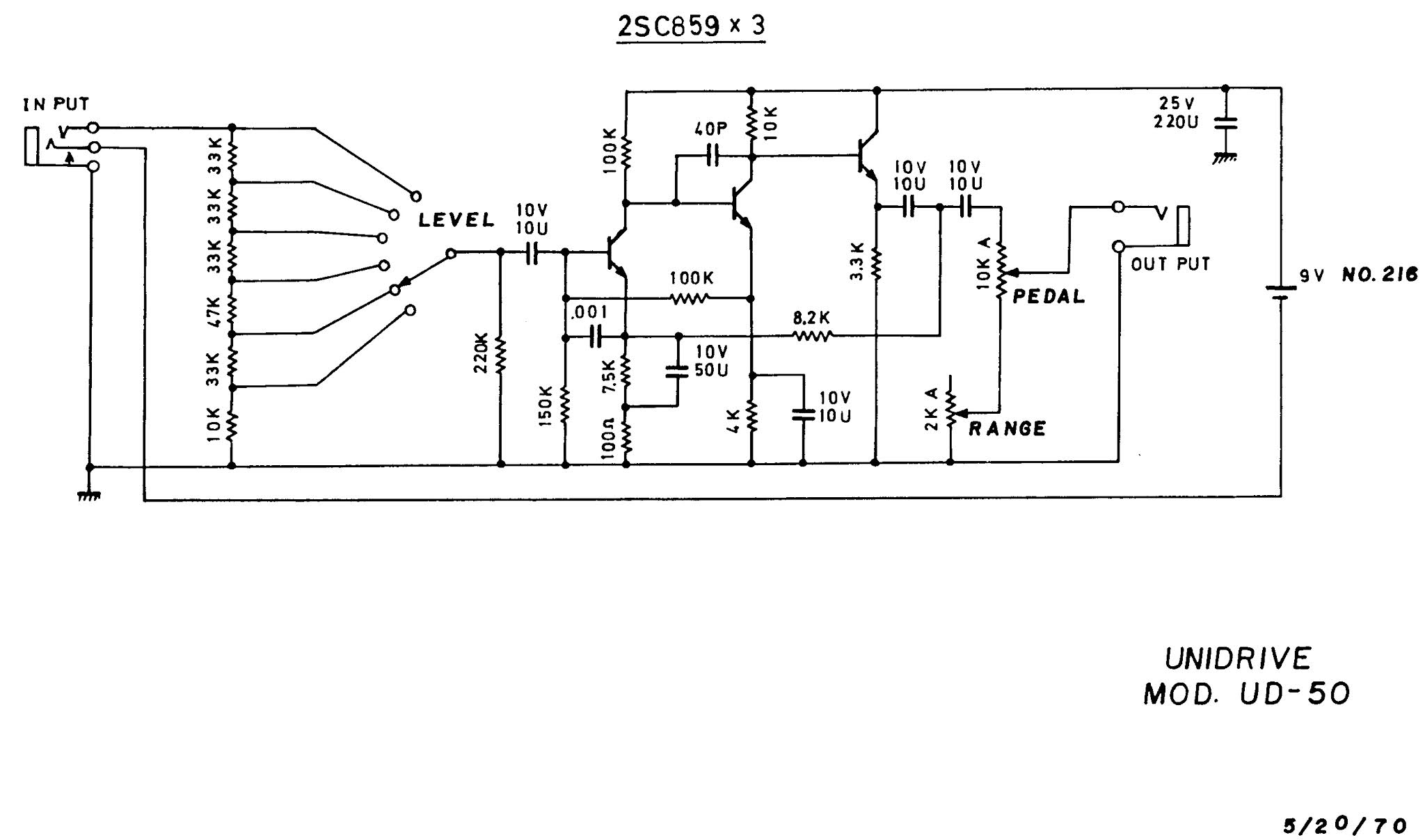 Guitar Effects - Vero - Point to Point - Tag Board Layouts: UNIVOX: UD