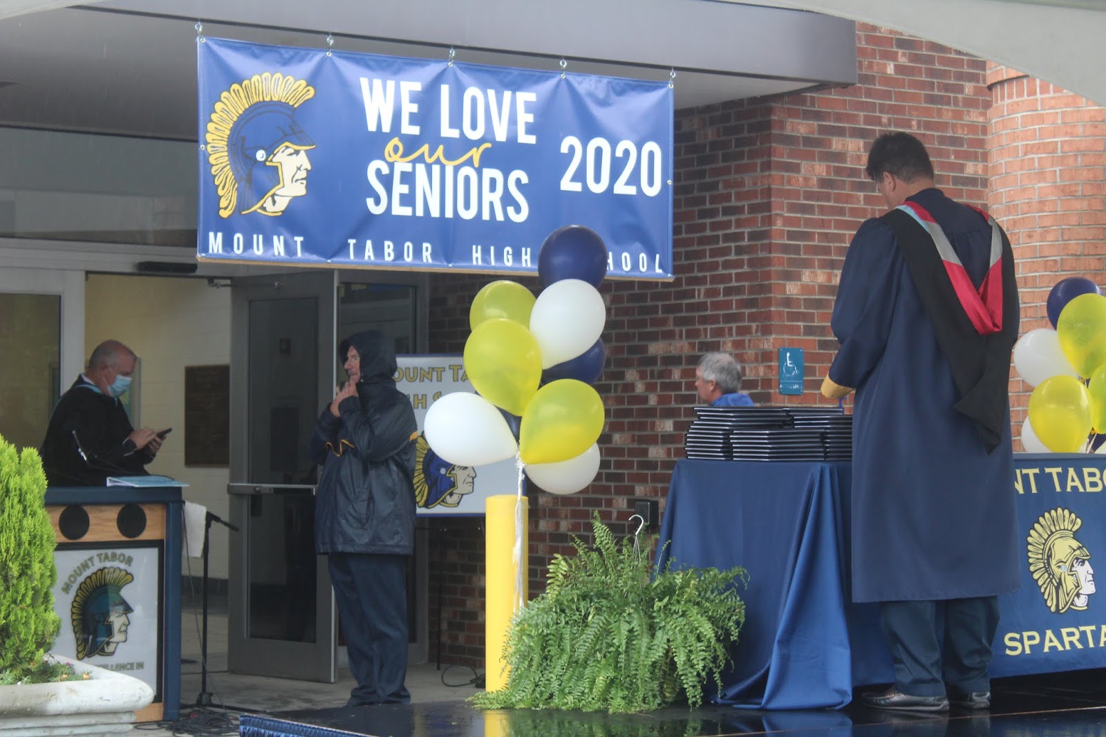 Your Permanent Record DriveThrough Graduation at Mount Tabor High